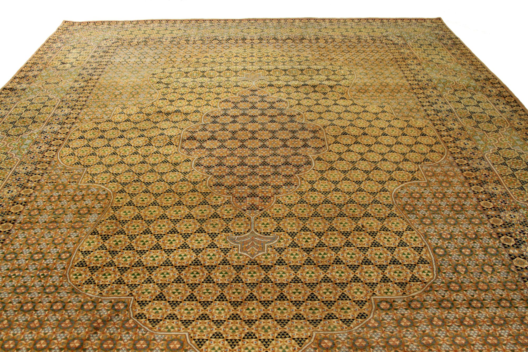 Thumbnail 4 for Antique Persian Mashad Transitional Rug 88809