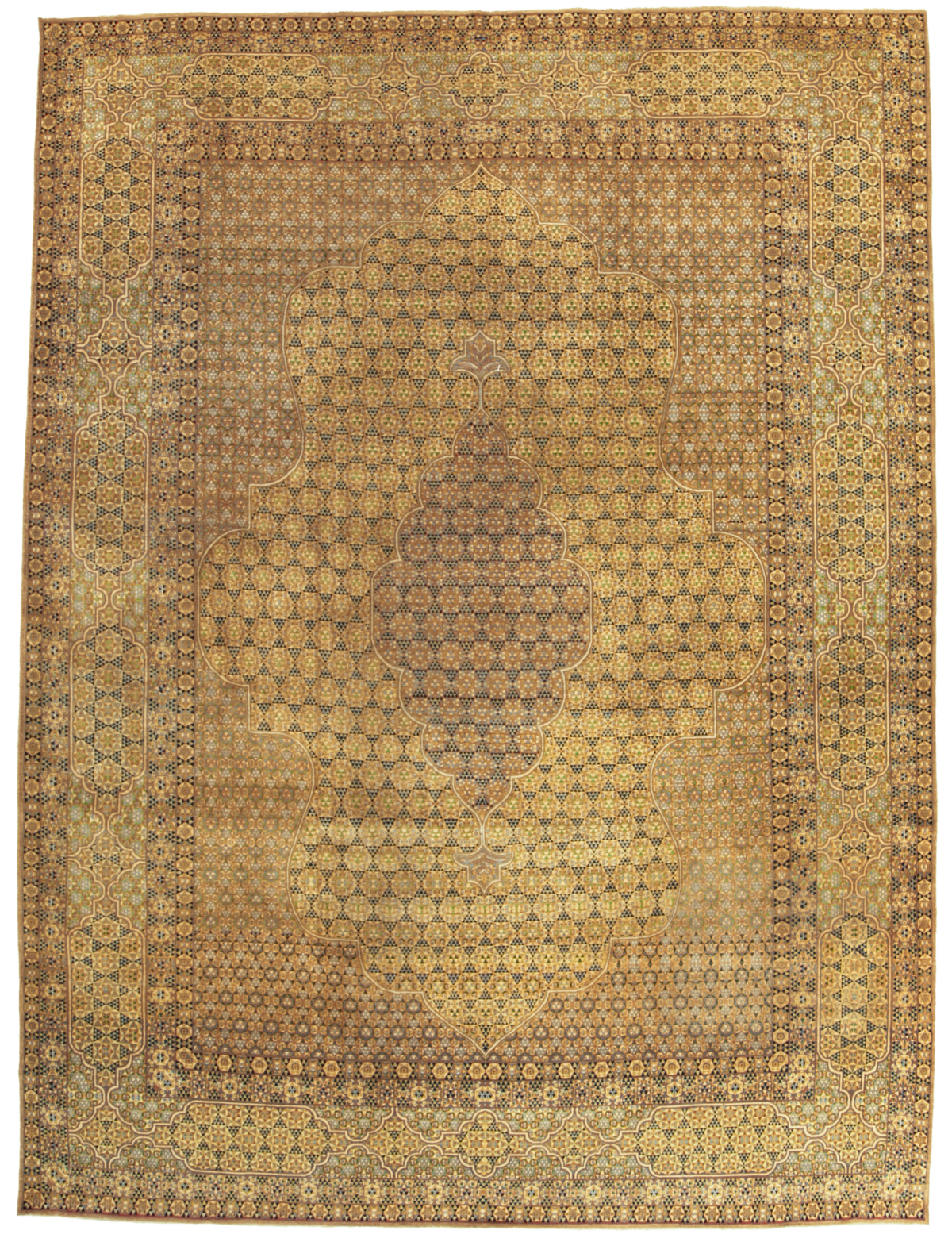 Thumbnail 2 for Antique Persian Mashad Transitional Rug 88809