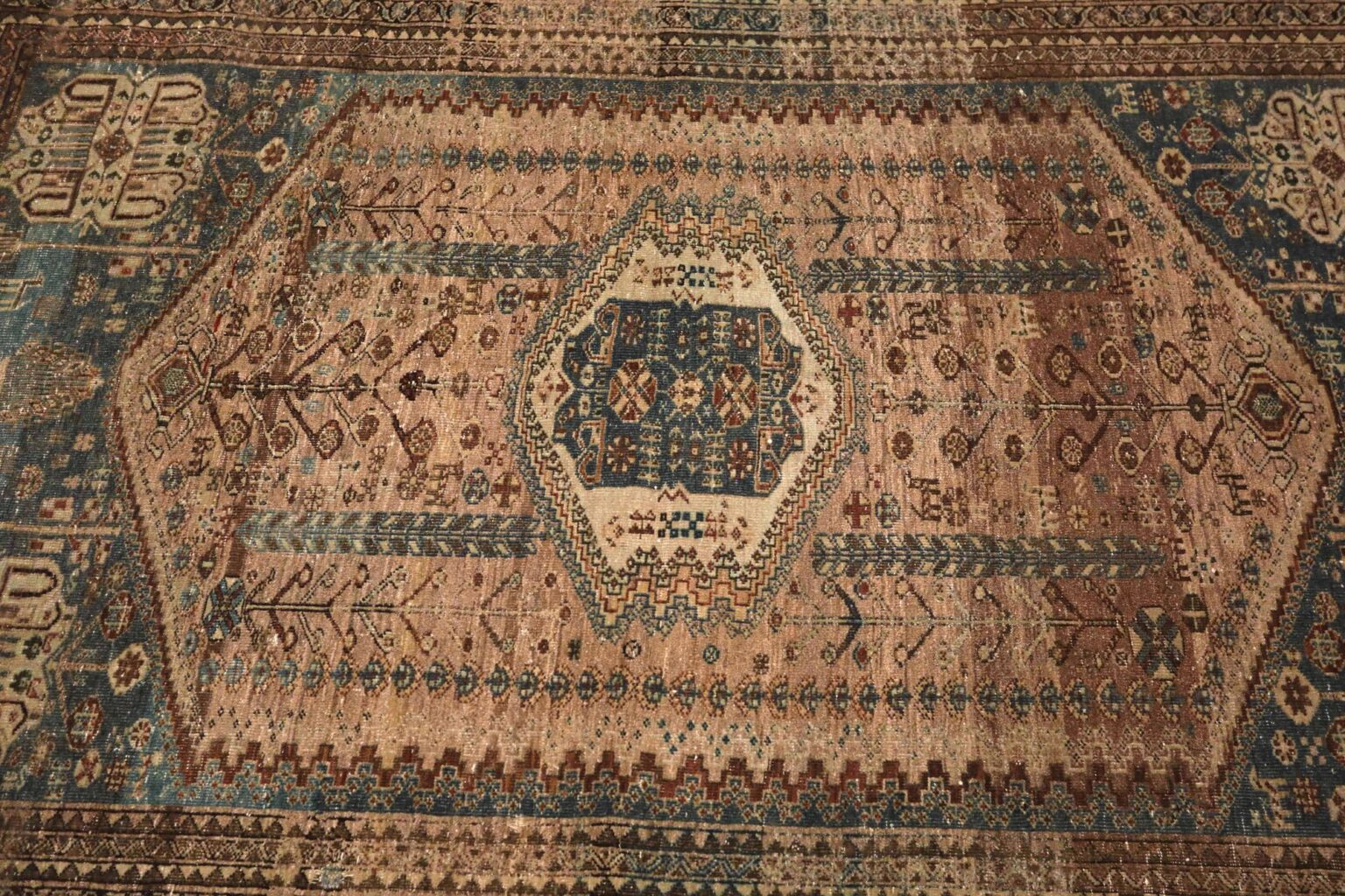 Thumbnail 10 for Antique Persian Tabriz Traditional Rug 93397