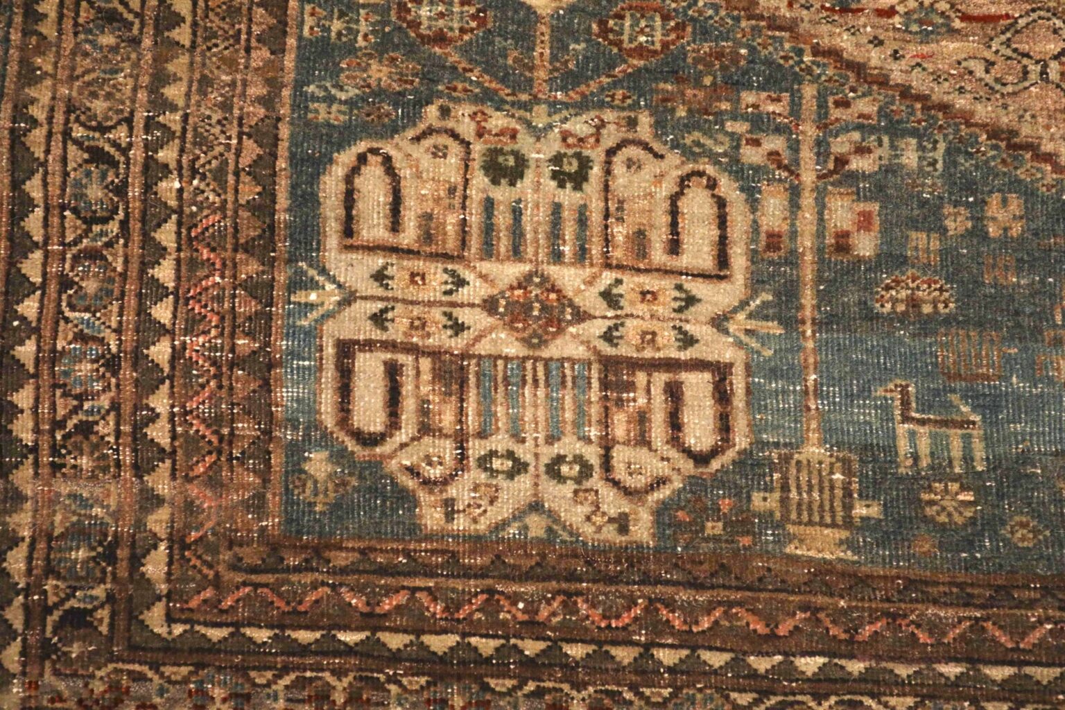 Thumbnail 12 for Antique Persian Tabriz Traditional Rug 93397