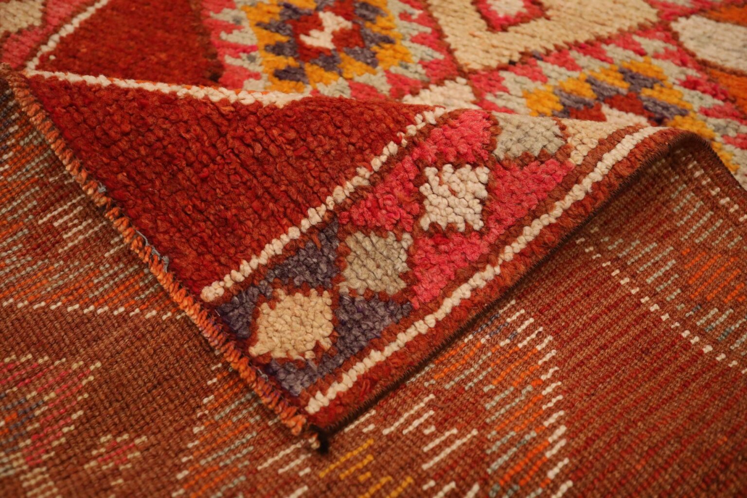 Thumbnail 8 for Antique Turkey Tribal Rug 93464
