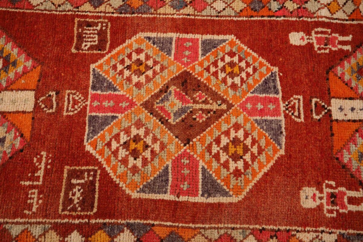 Thumbnail 11 for Antique Turkey Tribal Rug 93464