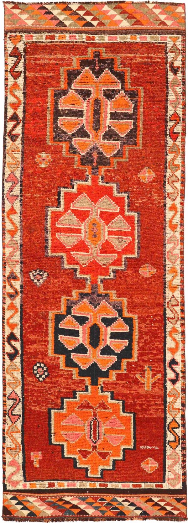 Thumbnail 11 for Antique Turkey Tribal Rug 93471