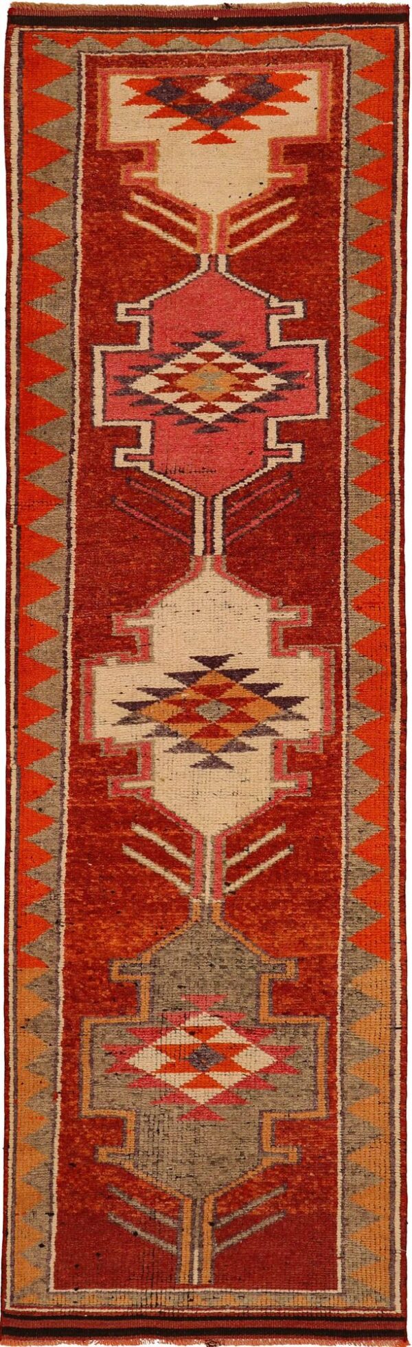 Thumbnail 8 for Antique Turkey Tribal Rug 93478
