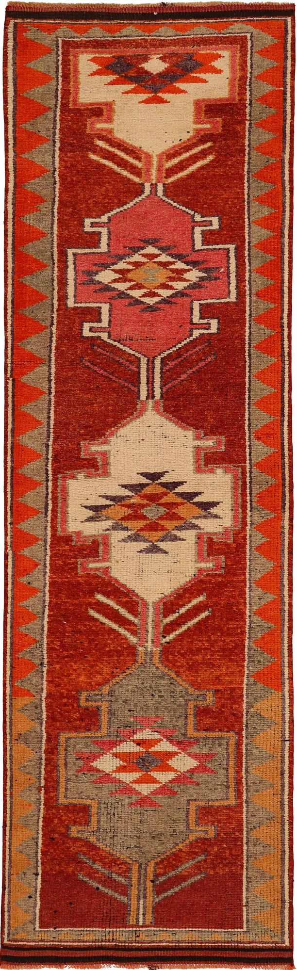 Thumbnail 5 for Antique Turkey Tribal Rug 93478