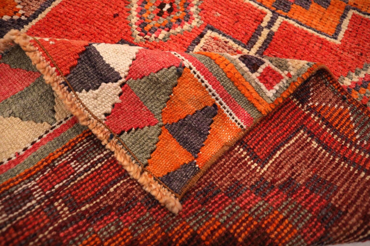 Thumbnail 8 for Antique Turkey Tribal Rug 93480