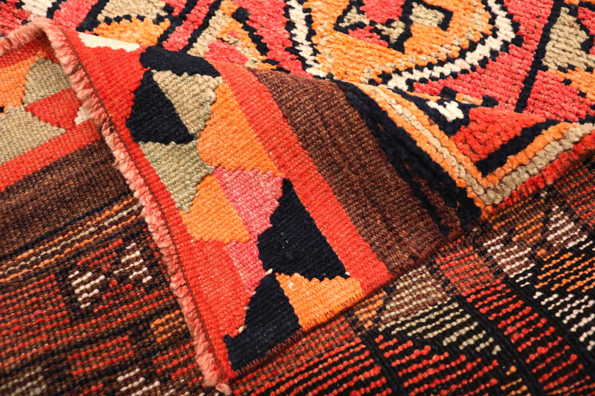 Thumbnail 10 for Antique Turkey Tribal Rug 93486
