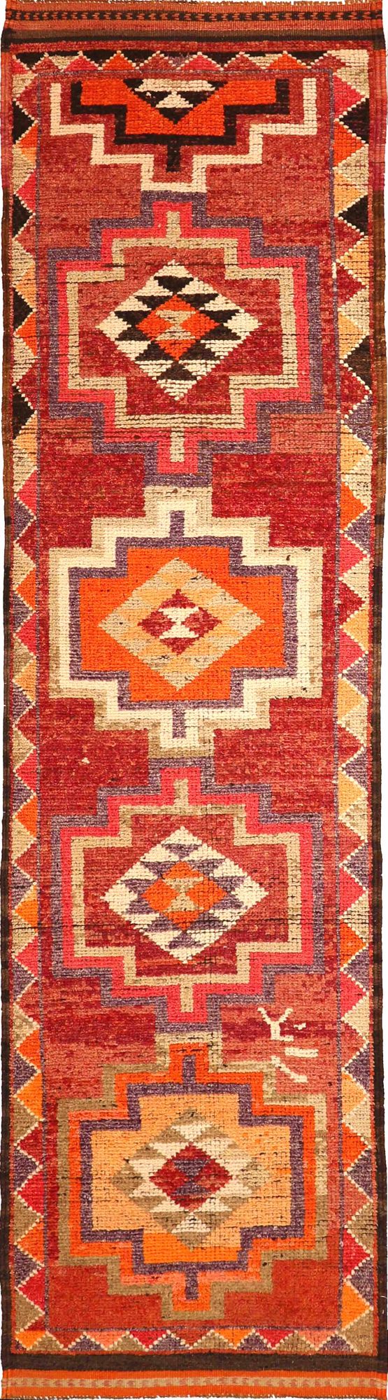 Thumbnail 9 for Antique Turkey Tribal Rug 93494