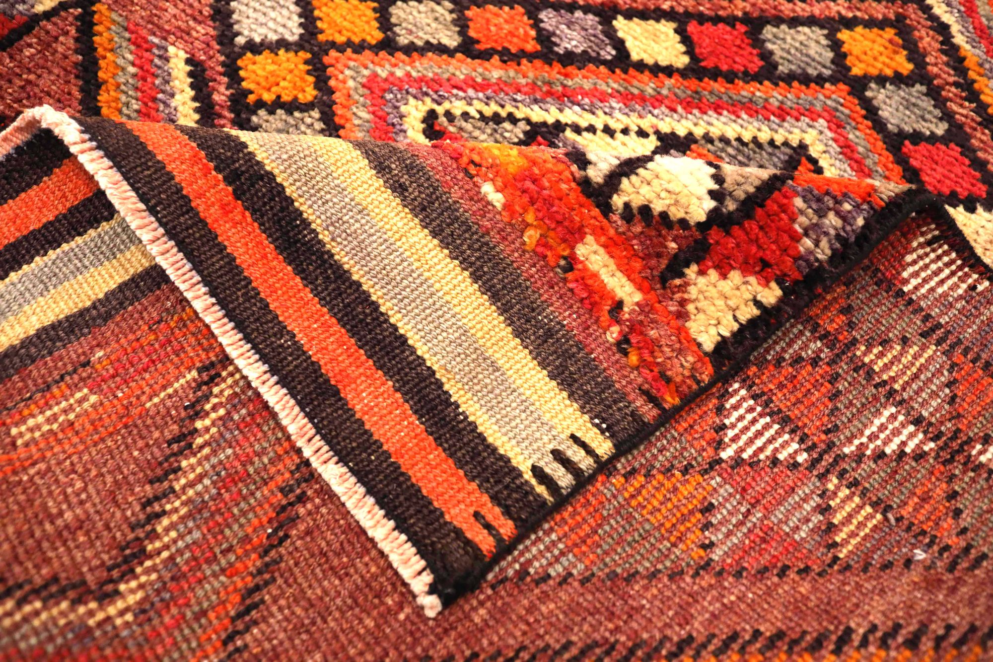 Thumbnail 2 for Antique Turkey Tribal Rug 93544