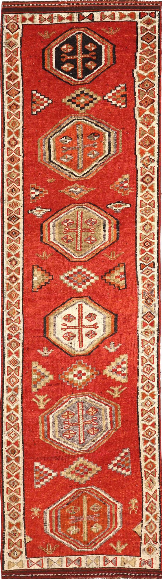 Thumbnail 7 for Antique Turkey Tribal Rug 93545