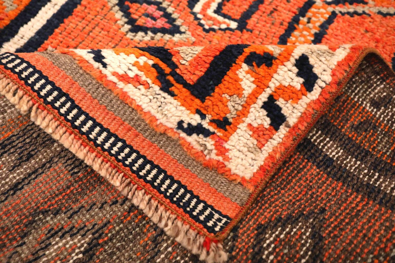 Thumbnail 8 for Antique Turkey Tribal Rug 93552