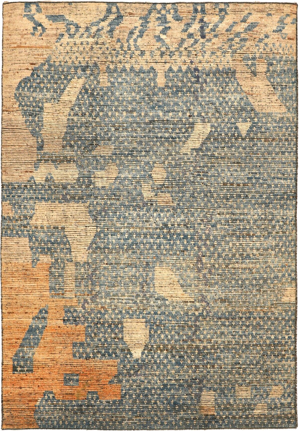 Thumbnail 3 for Afghanistan Moroccan Tribal Rug 93590