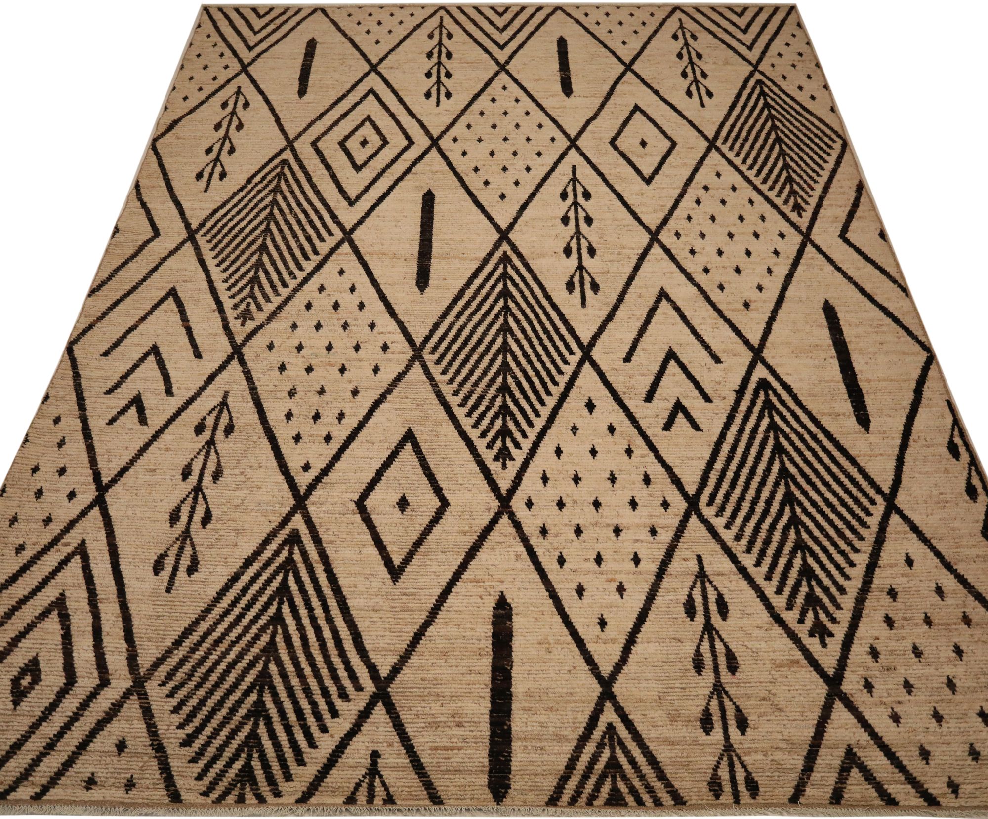 Thumbnail 2 for Afghanistan Moroccan Tribal Rug 93594