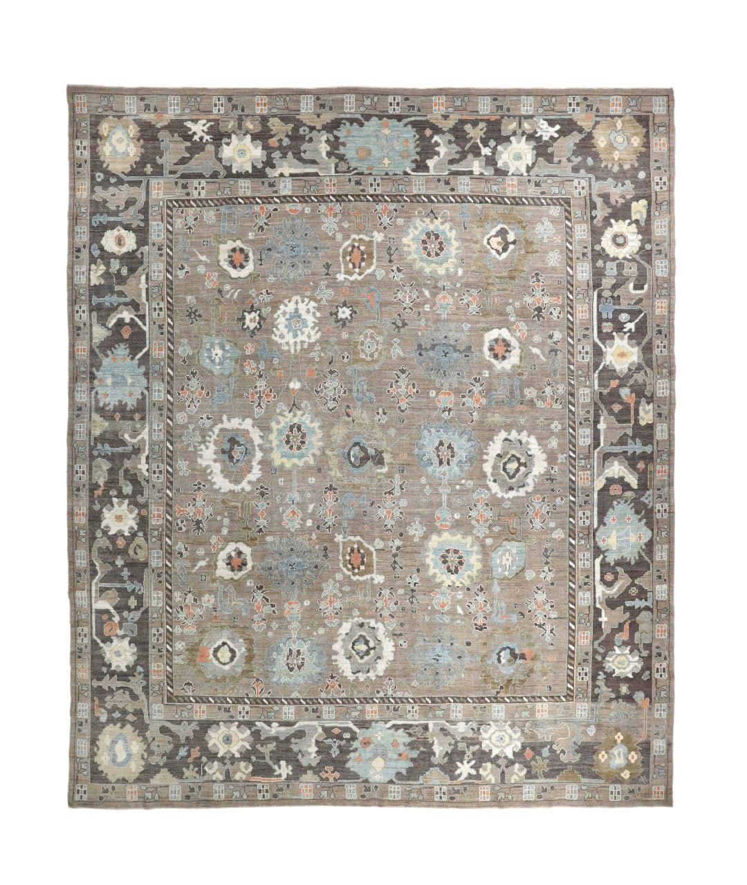 Thumbnail 3 for Turkey Oushak Tribal Rug 93606