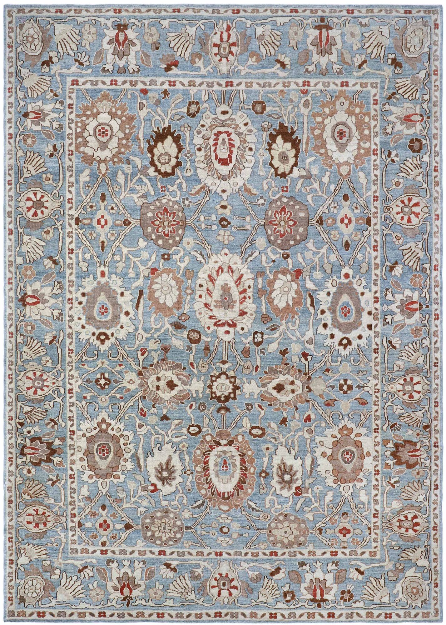 Thumbnail 2 for Turkey Oushak Tribal Rug 93608