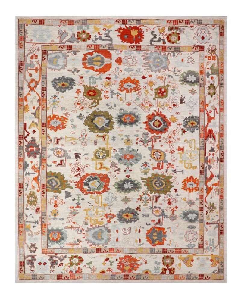 Thumbnail 7 for Turkey Oushak Tribal Rug 93611