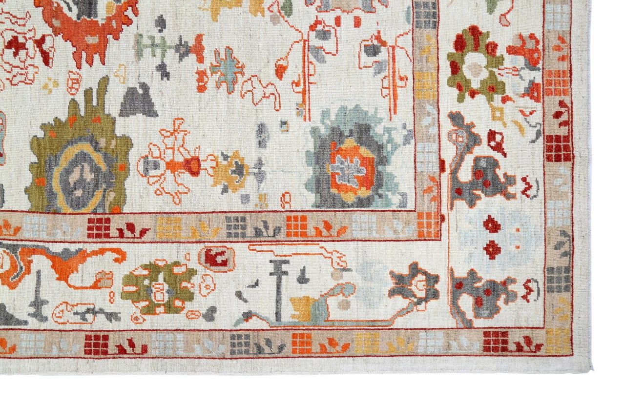 Thumbnail 4 for Turkey Oushak Tribal Rug 93611