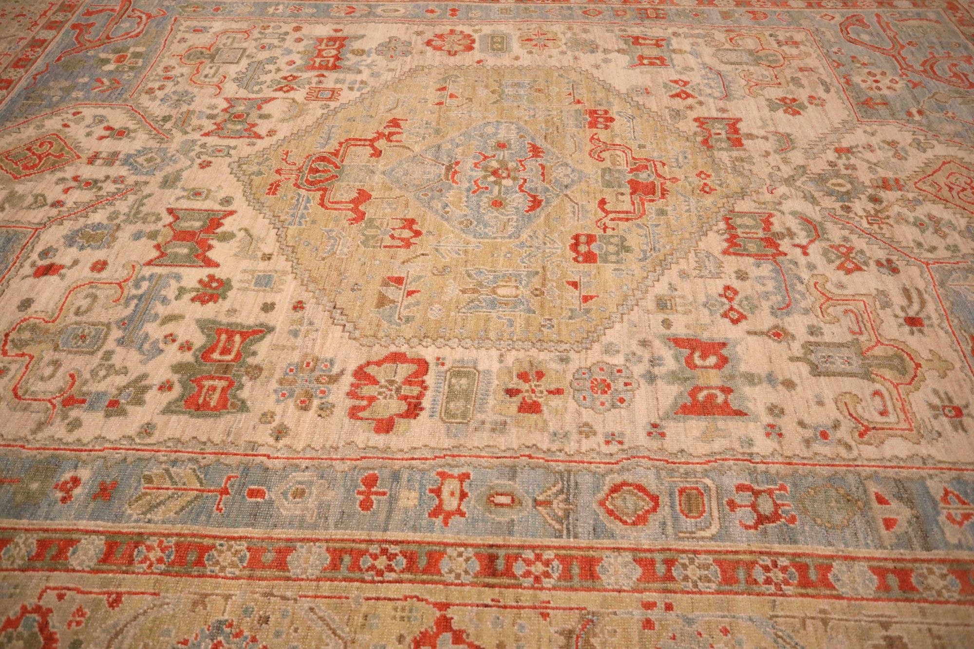 Thumbnail 4 for Turkey Oushak Tribal Rug 93615