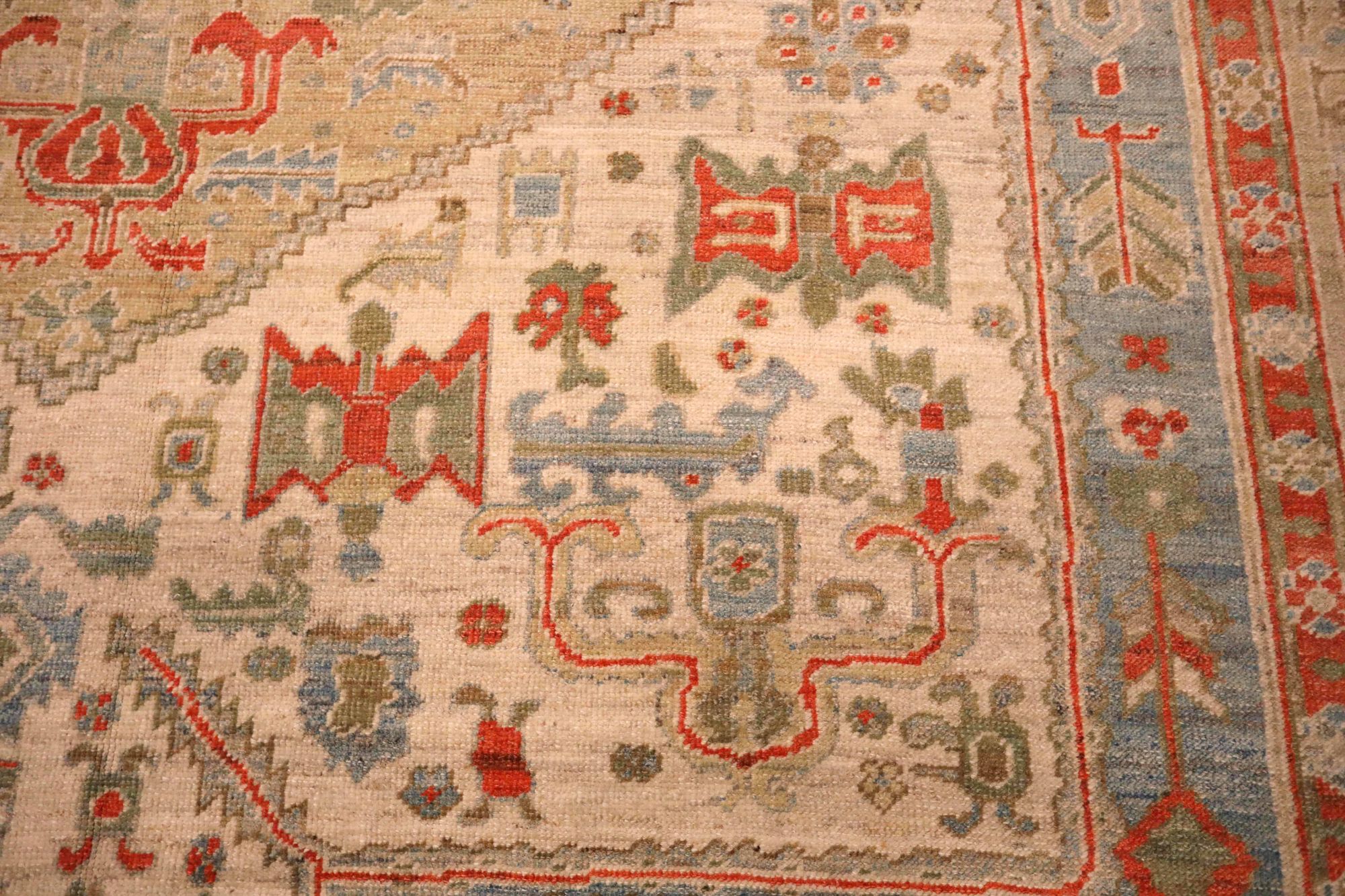 Thumbnail 3 for Turkey Oushak Tribal Rug 93615