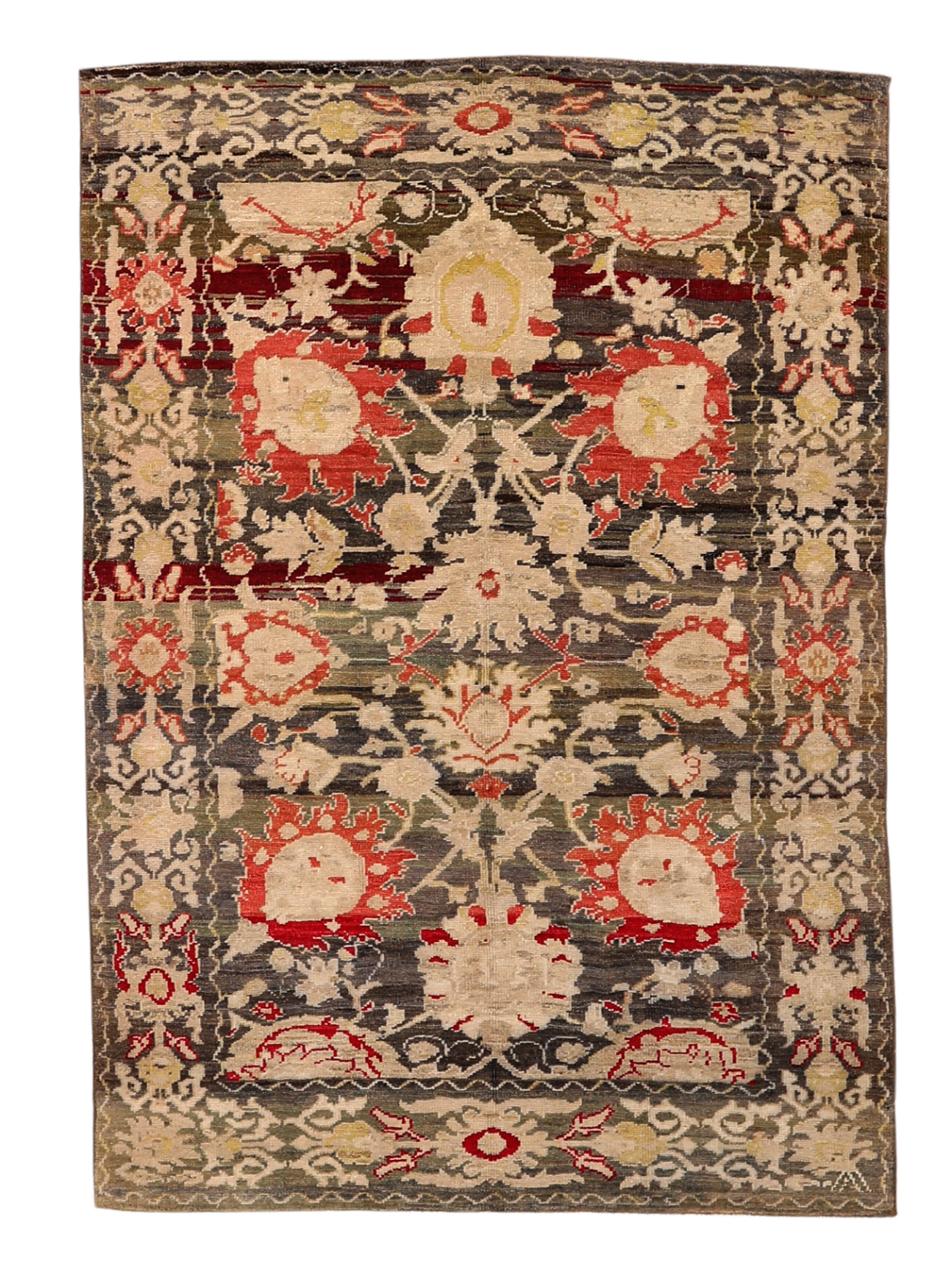 Thumbnail 3 for Turkey Oushak Tribal Rug 94314