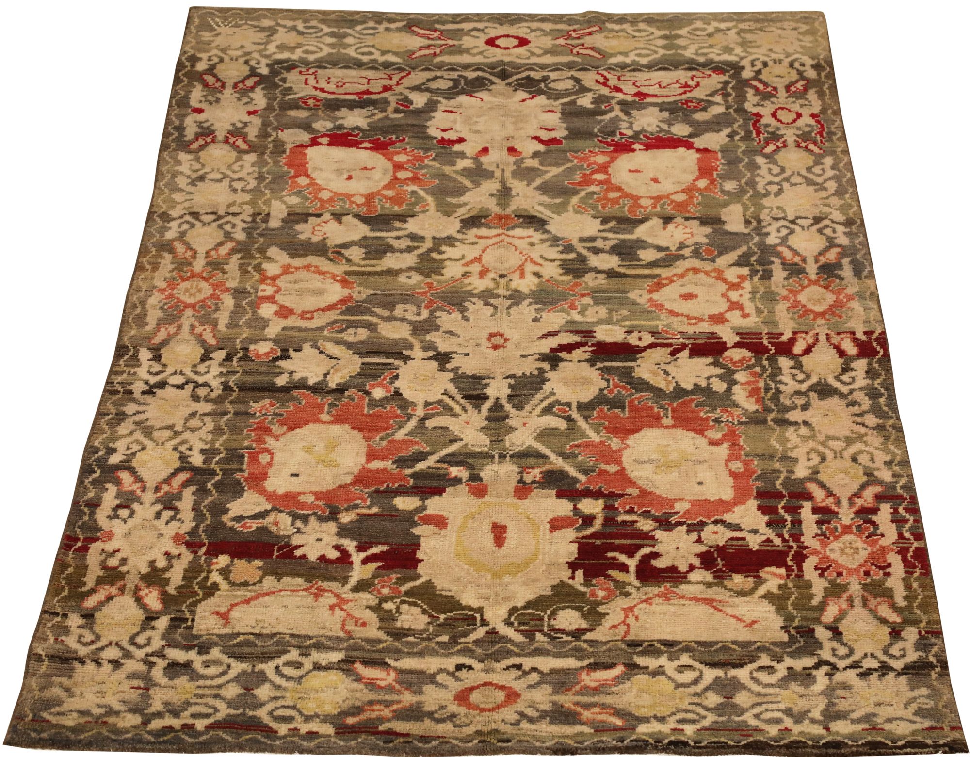 Thumbnail 8 for Turkey Oushak Tribal Rug 94314