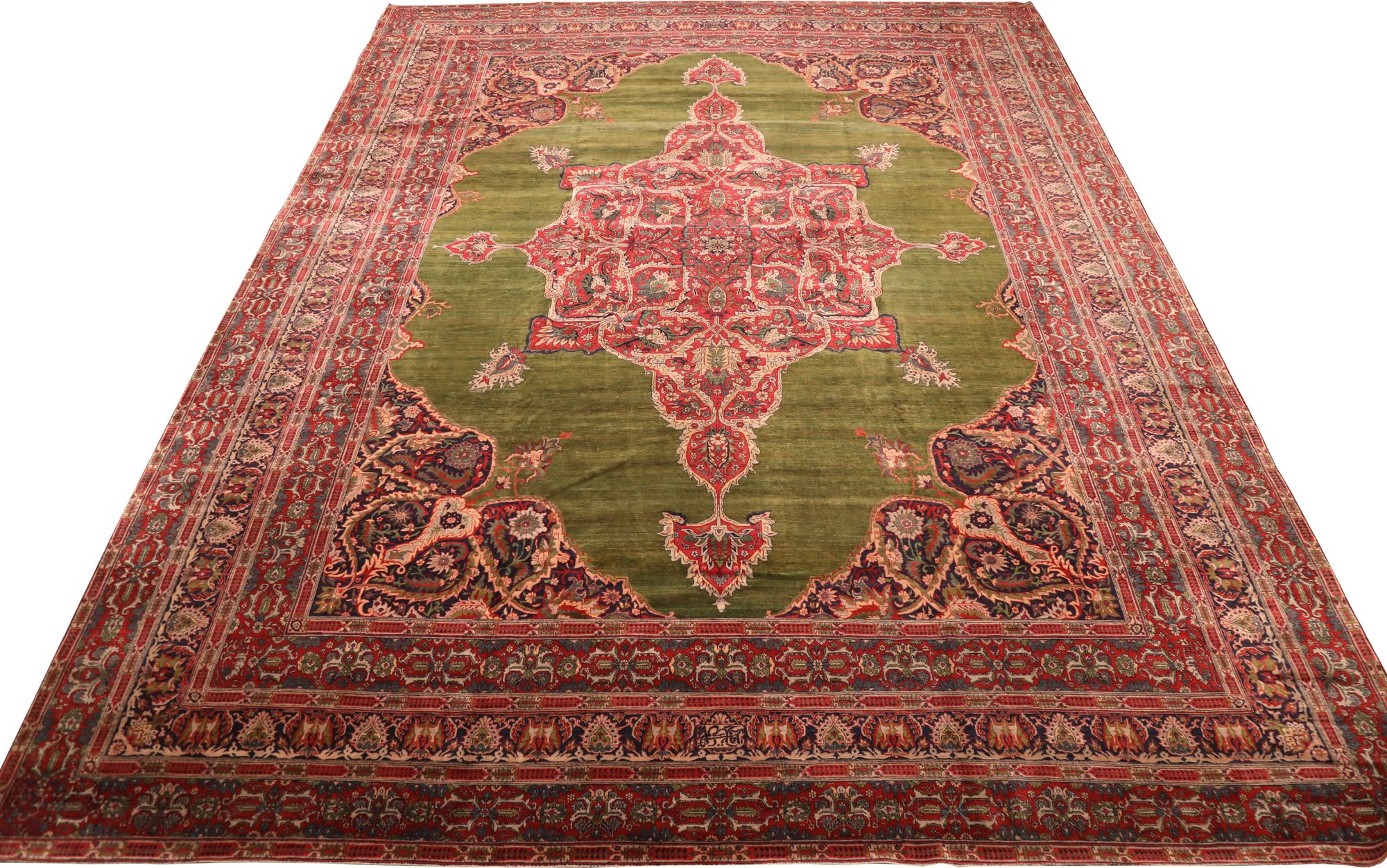 Thumbnail 9 for Antique Turkey Sivas Tribal Rug 94324