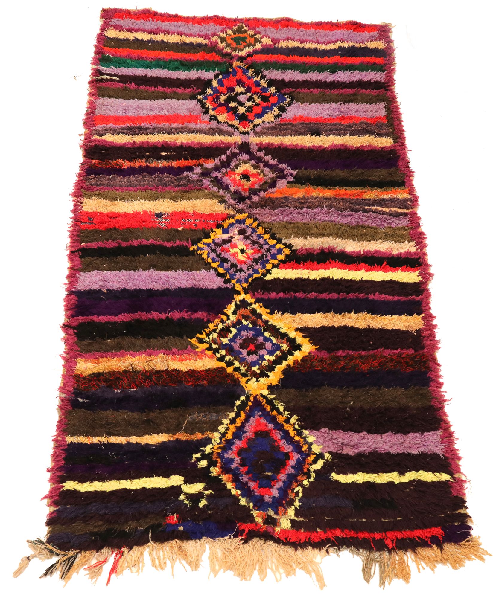 Thumbnail 3 for Morocco Moroccan Tribal Rug 97525