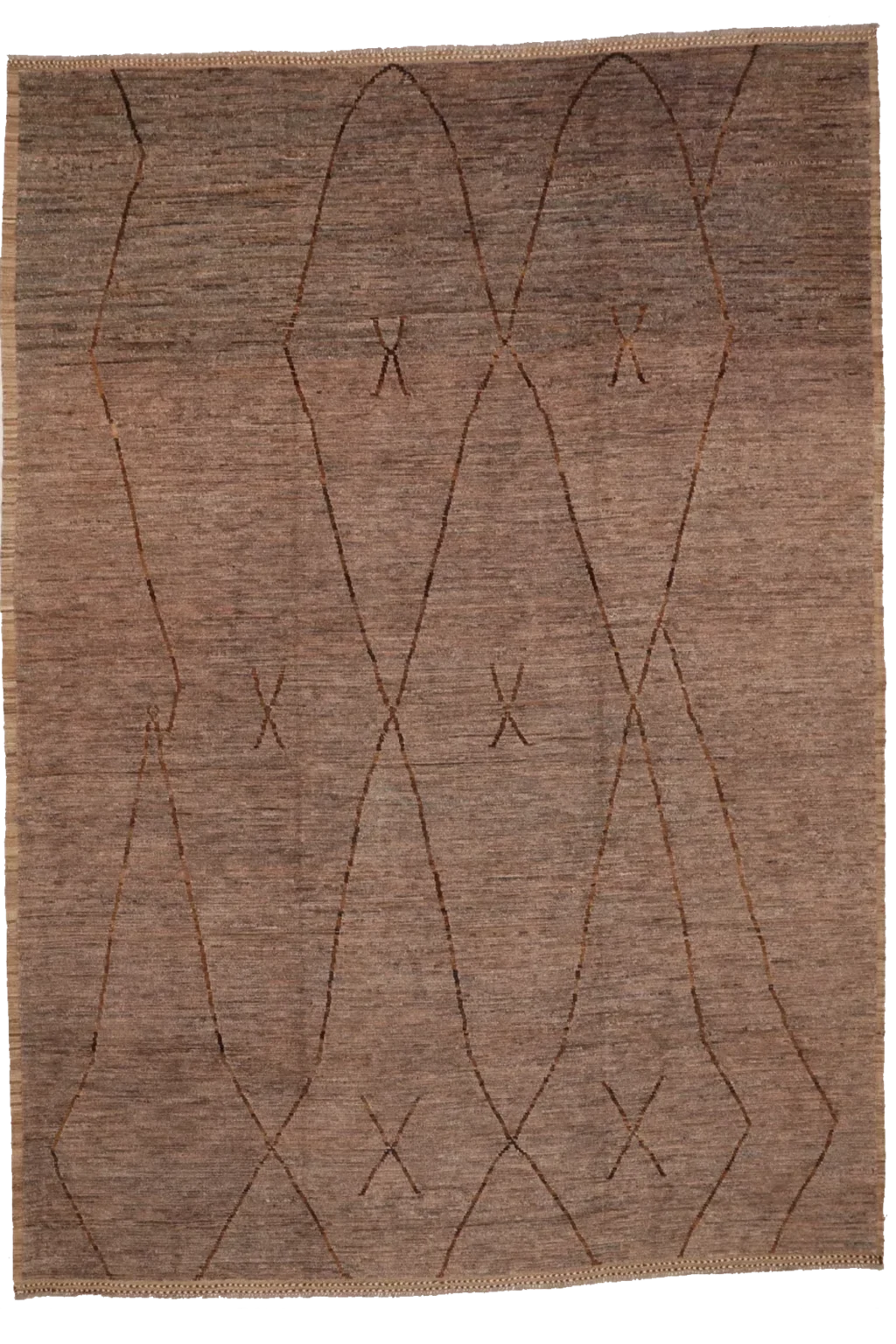 Thumbnail 10 for Afghanistan Moroccan Tribal Rug 98455