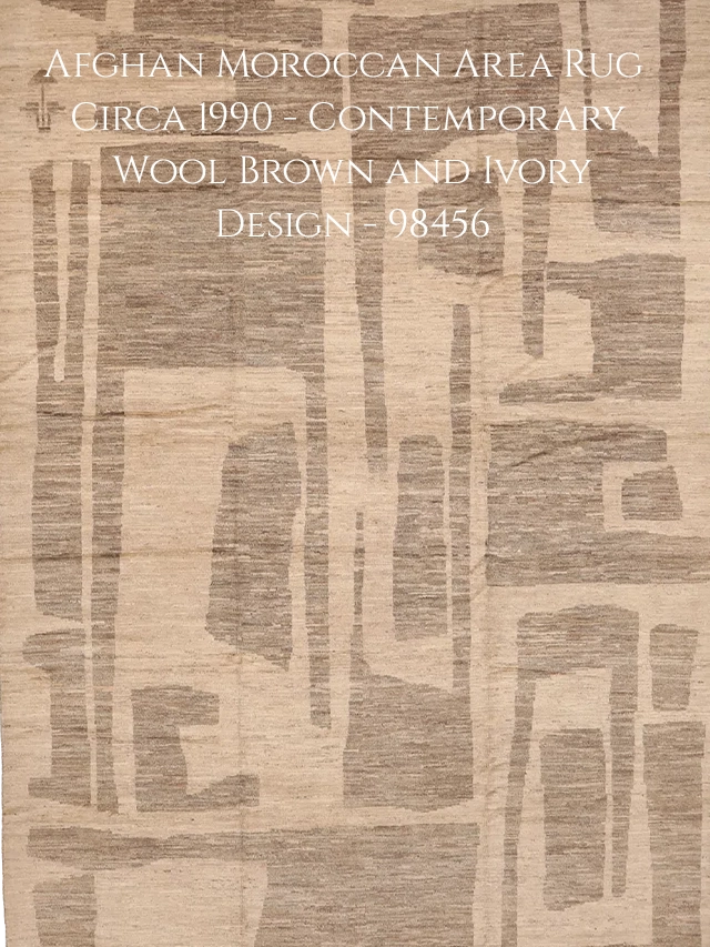 Thumbnail 5 for Afghanistan Moroccan Tribal Rug 98456