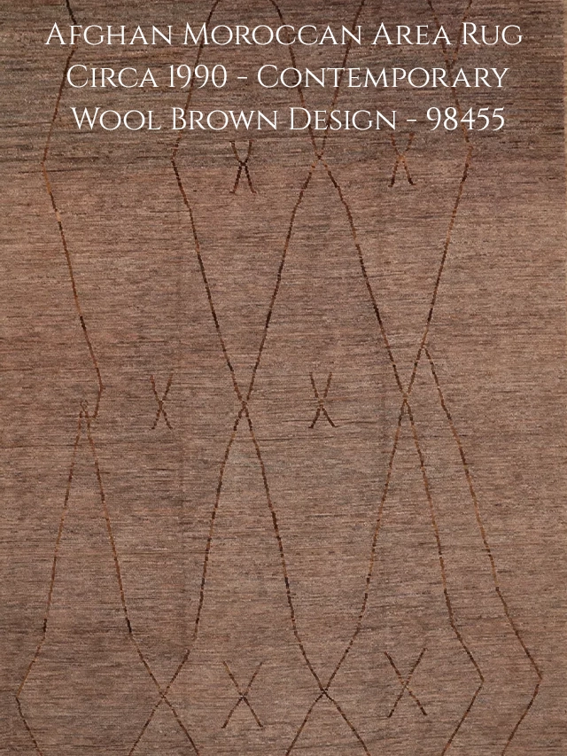 Thumbnail 8 for Afghanistan Moroccan Tribal Rug 98455