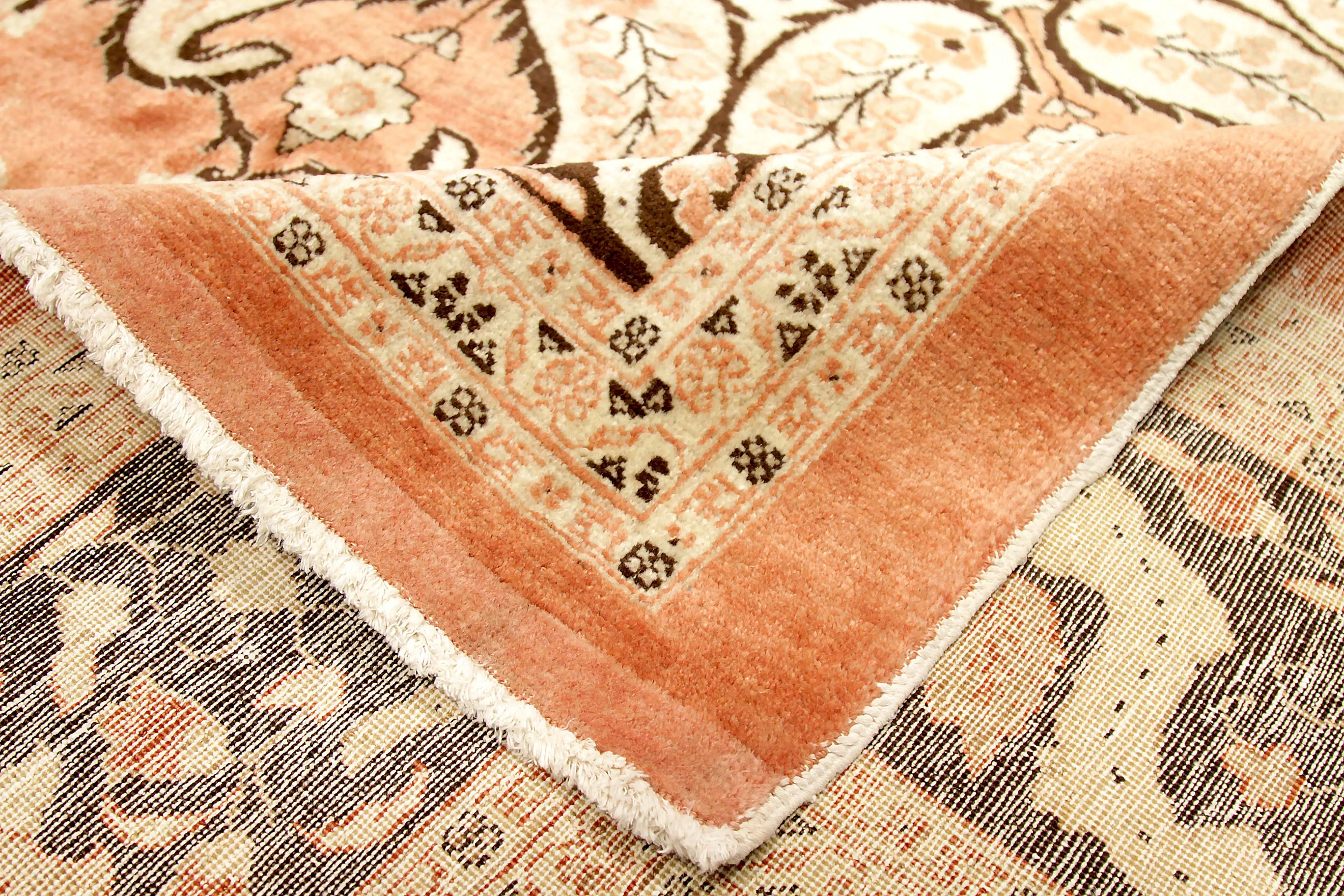 Thumbnail 3 for Antique Persian Tabriz Traditional Rug 10371