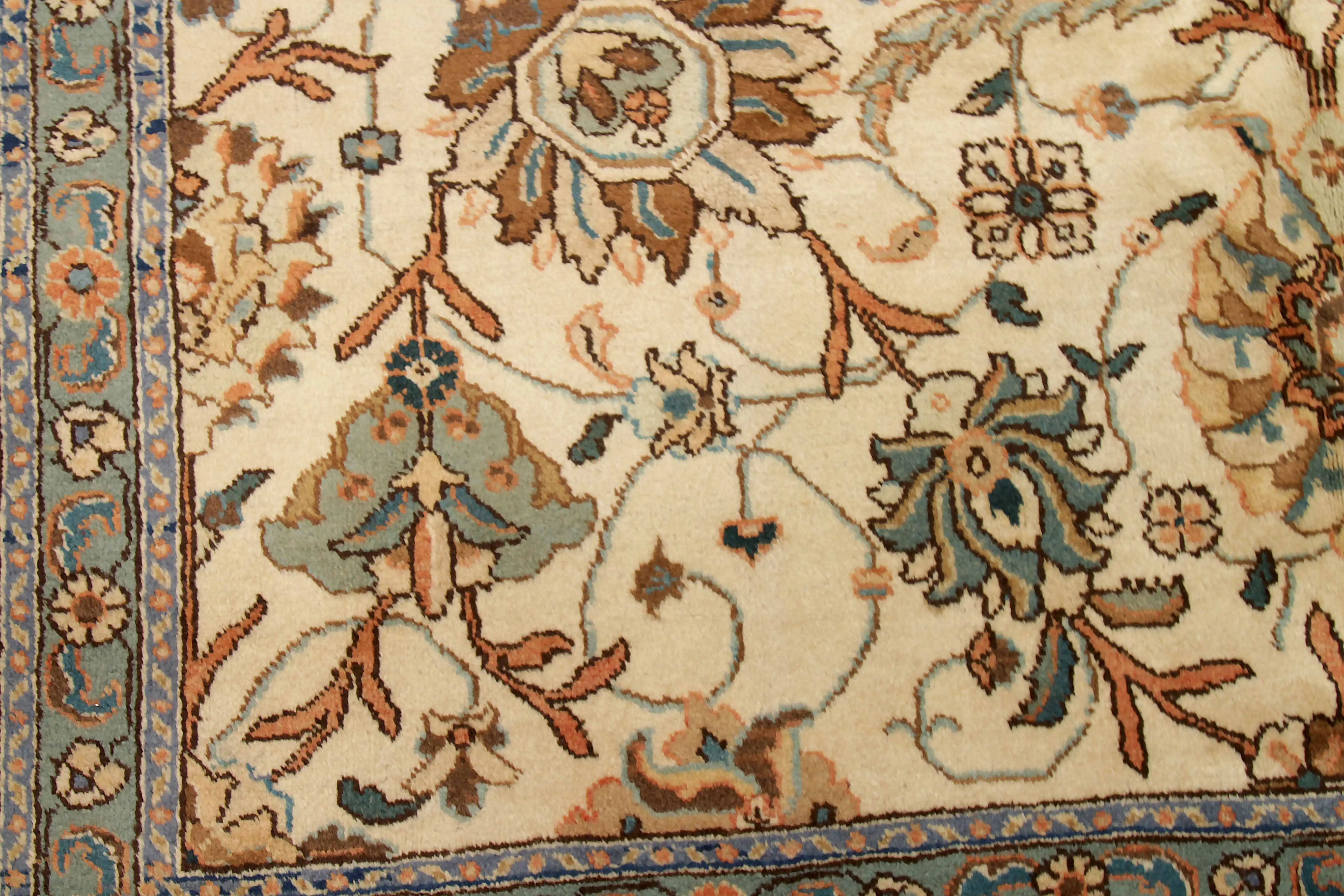 Thumbnail 12 for Antique Persian Tabriz Traditional Rug 11005