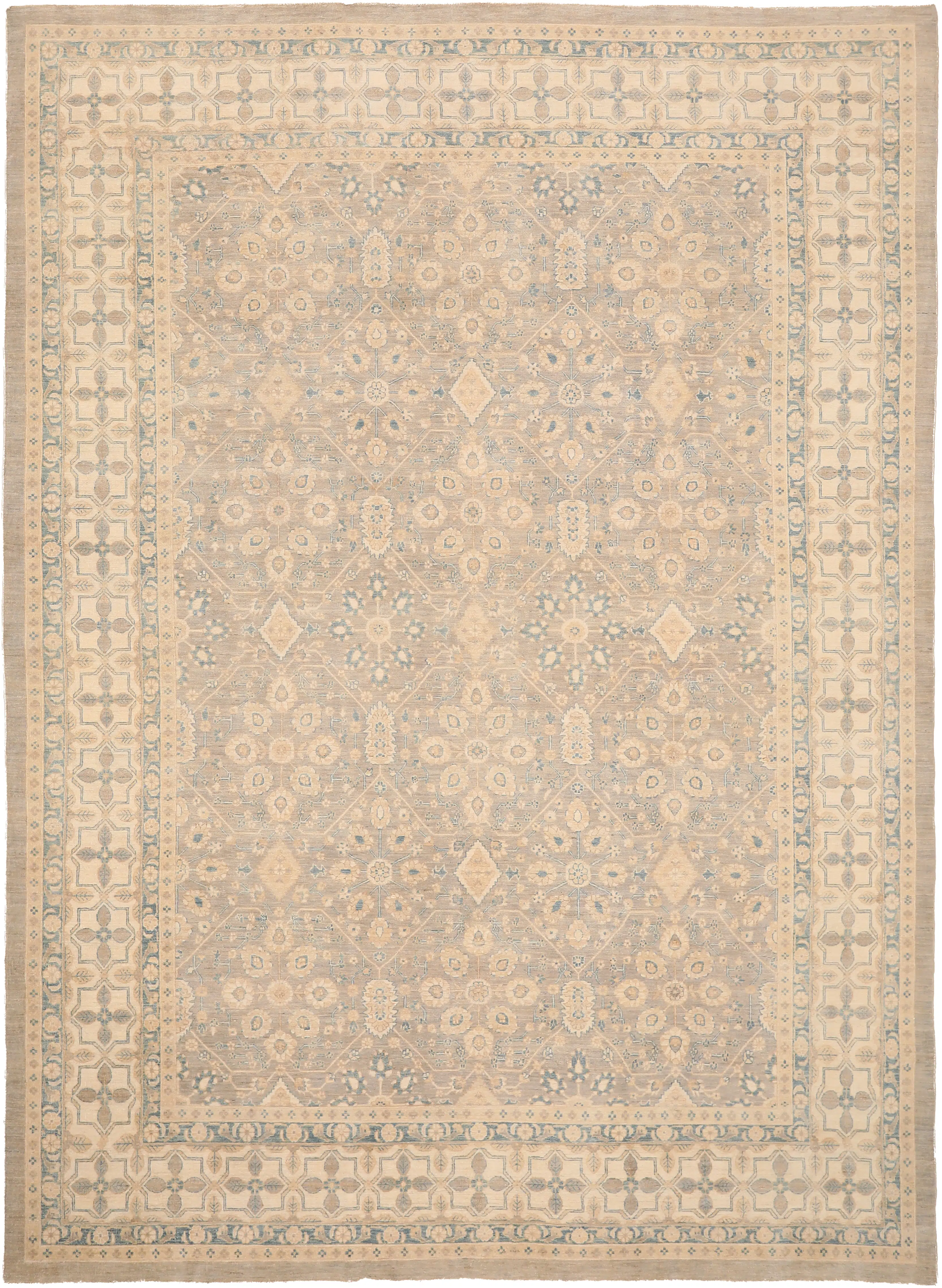 Thumbnail 2 for Afghanistan Tabriz Transitional Rug 93887