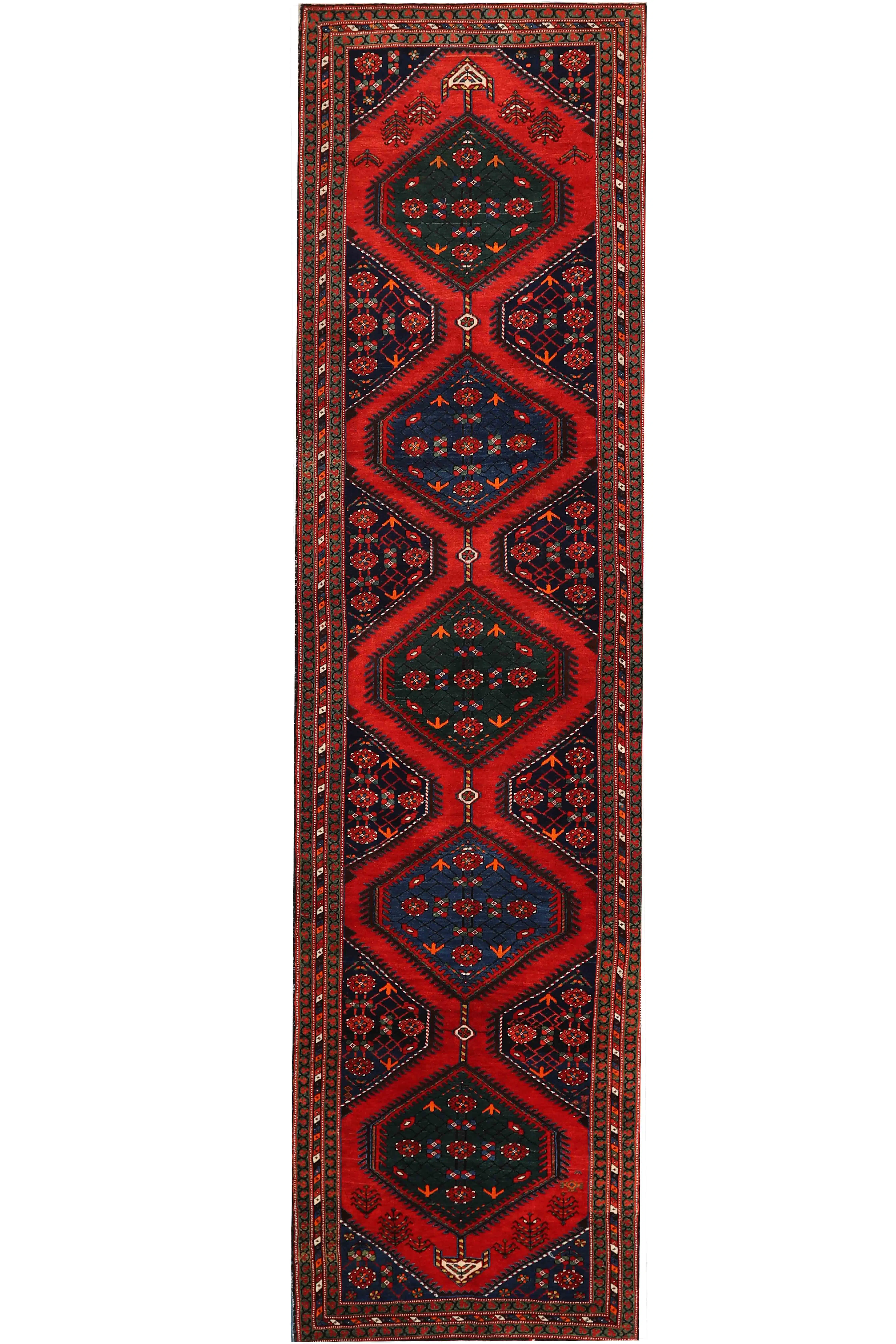 Thumbnail 8 for Antique Persian Heriz Traditional Rug 94652