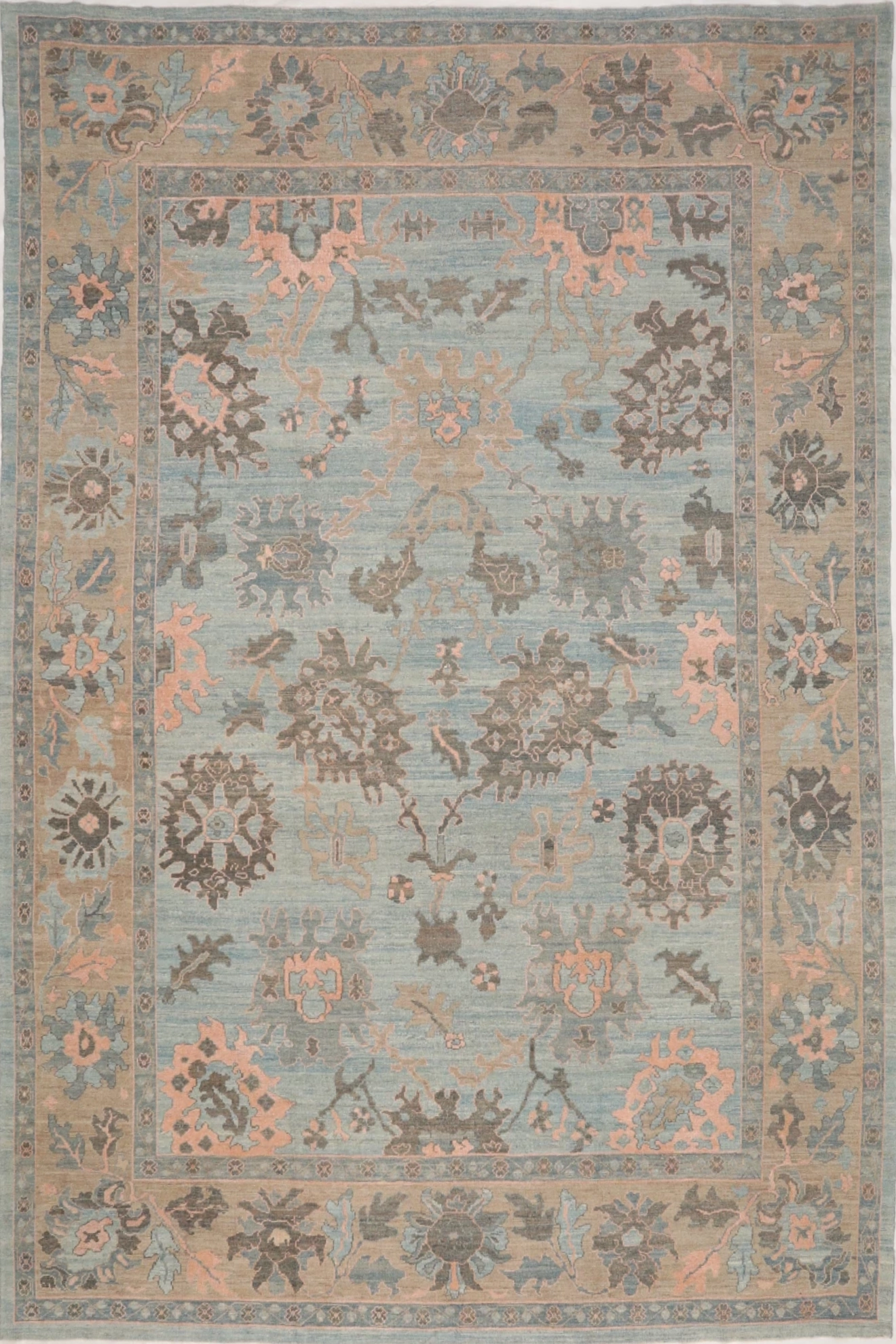 Thumbnail 9 for Persian Oushak Transitional Rug 69572