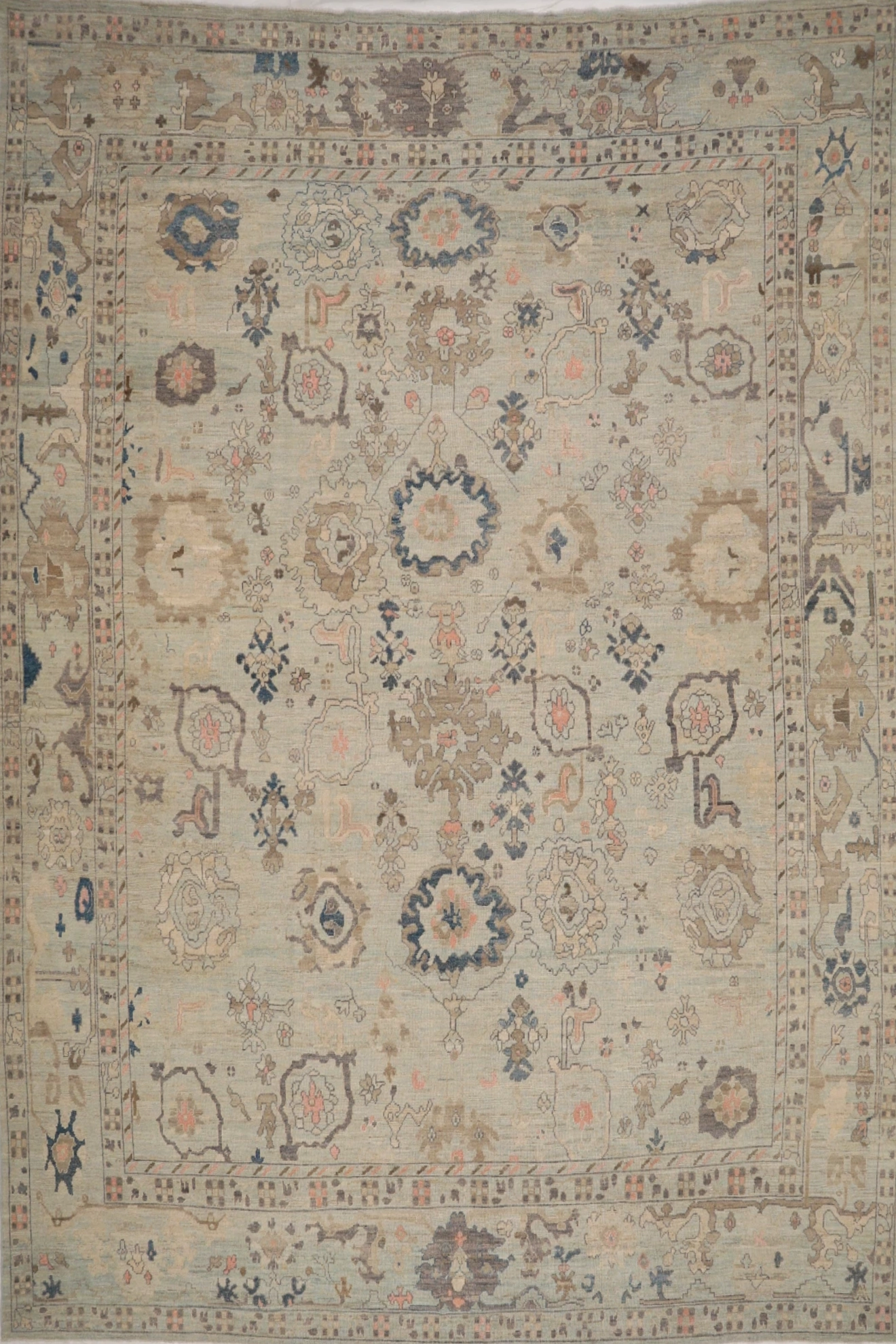 Thumbnail 15 for Turkey Oushak Tribal Rug 90760