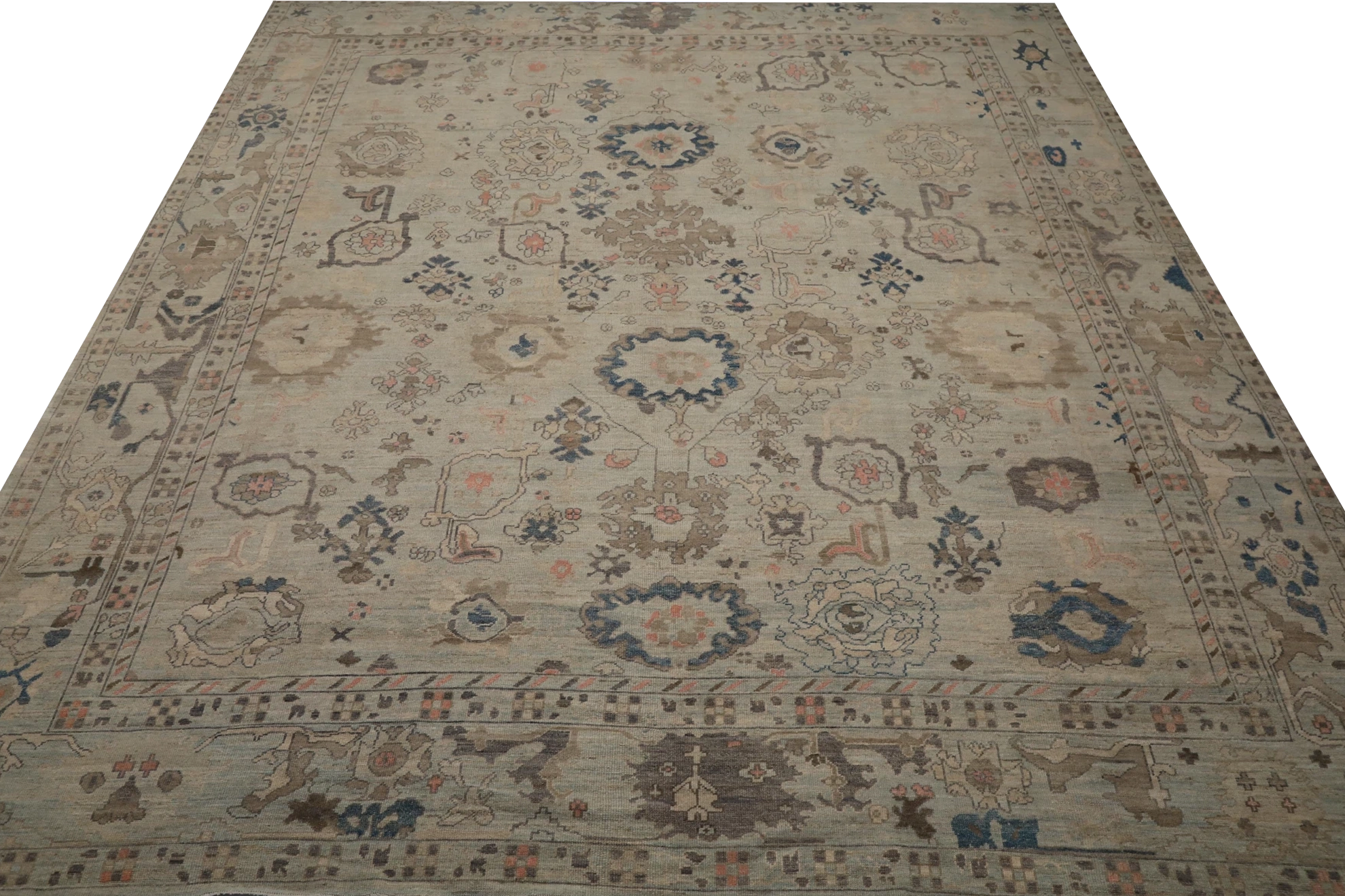 Thumbnail 14 for Turkey Oushak Tribal Rug 90760