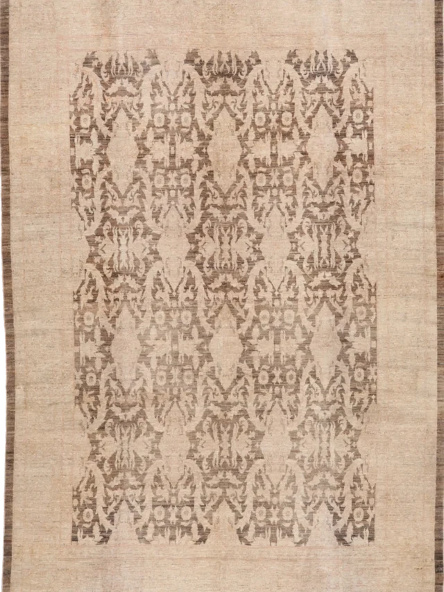 Thumbnail 15 for Afghanistan Tabriz Tribal Rug 92043