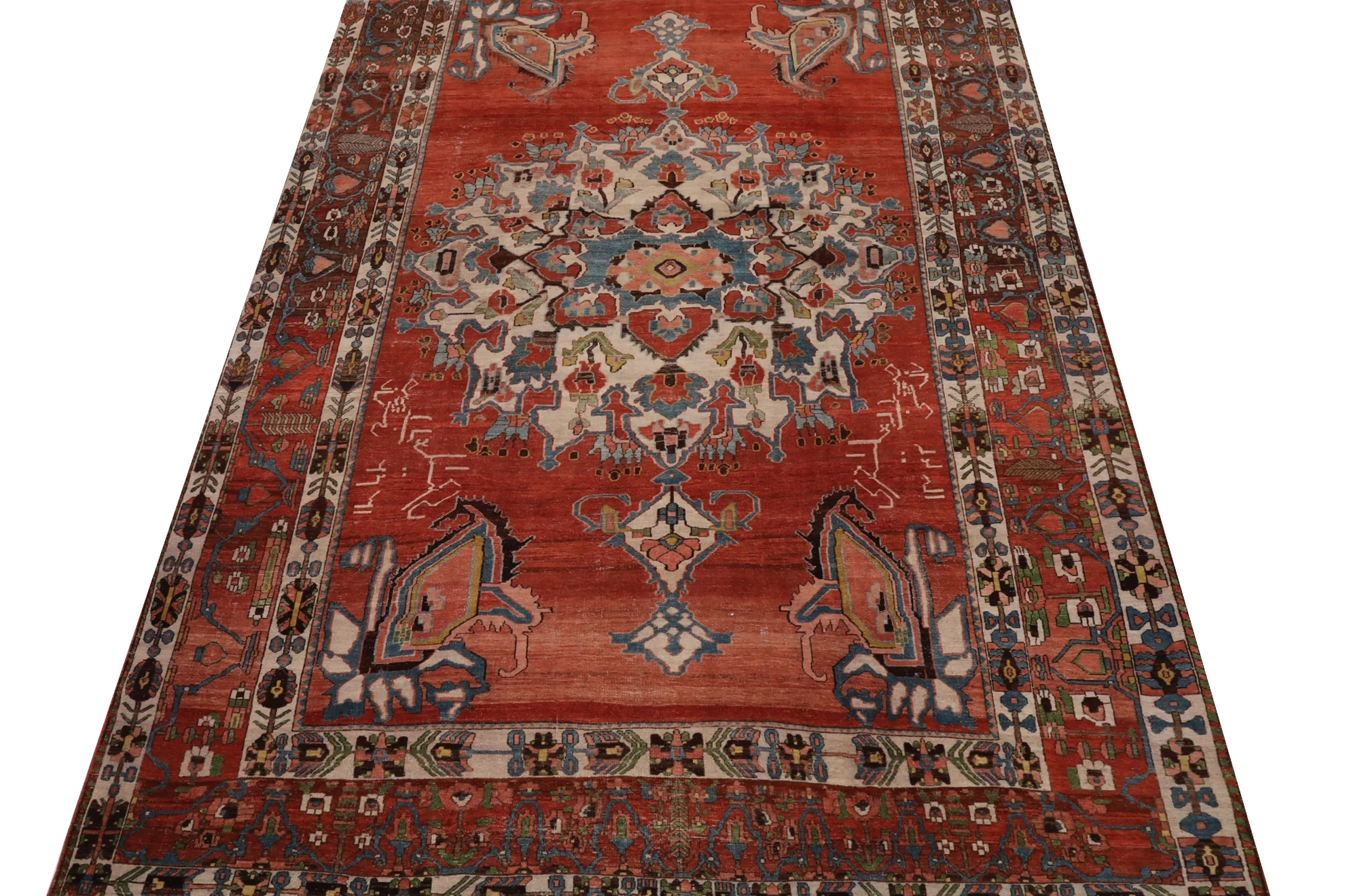 Thumbnail 2 for Antique Persian Bakhtiar Traditional Rug 97183