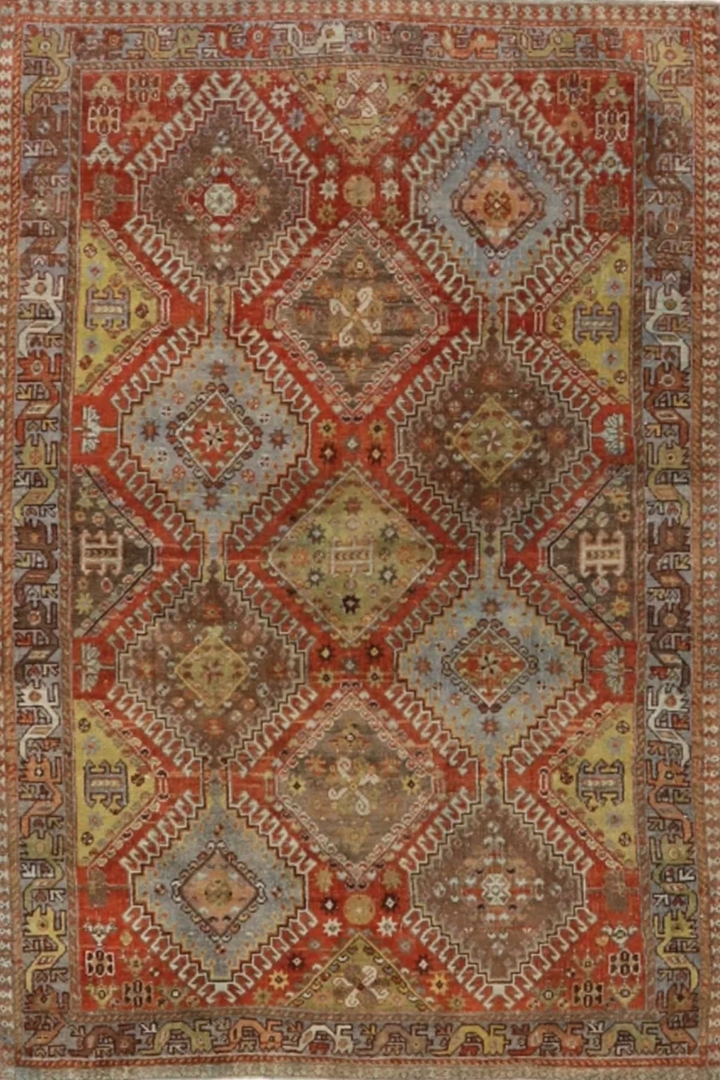Thumbnail 11 for Antique Persian Shiraz Traditional Rug 98012