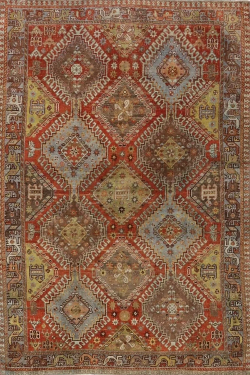 Thumbnail 13 for Antique Persian Shiraz Traditional Rug 98012