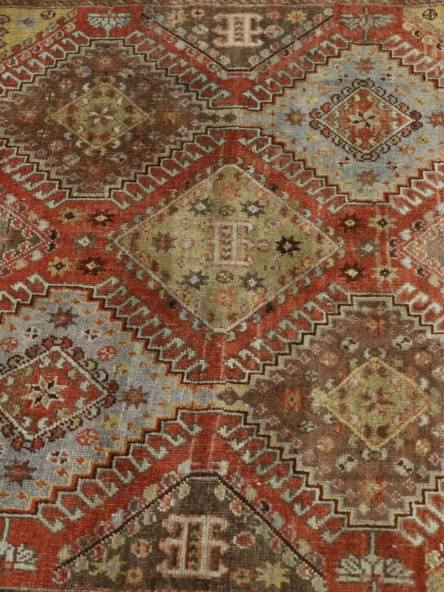 Thumbnail 15 for Antique Persian Shiraz Traditional Rug 98012