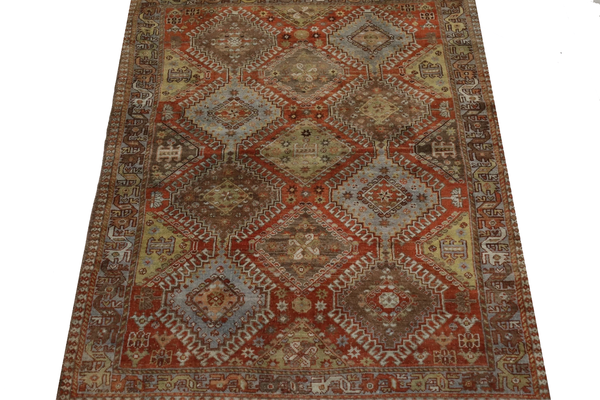 Thumbnail 2 for Antique Persian Shiraz Traditional Rug 98012