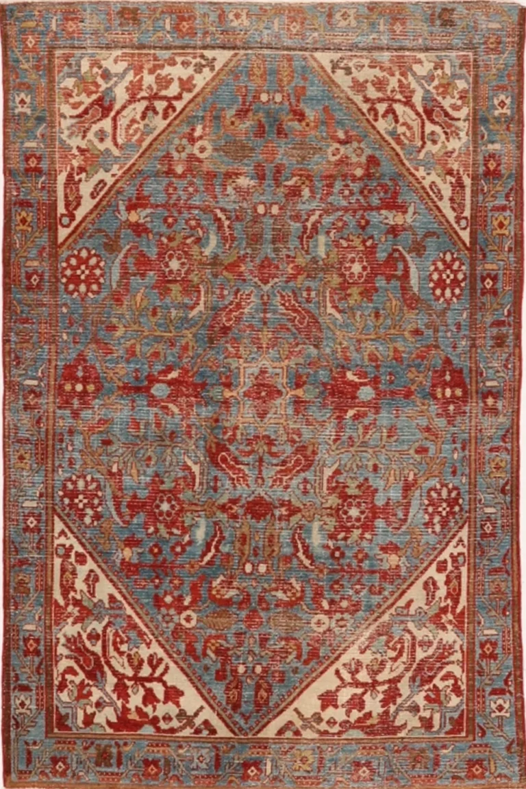 Thumbnail 14 for Antique Persian Malayer Traditional Rug 98017