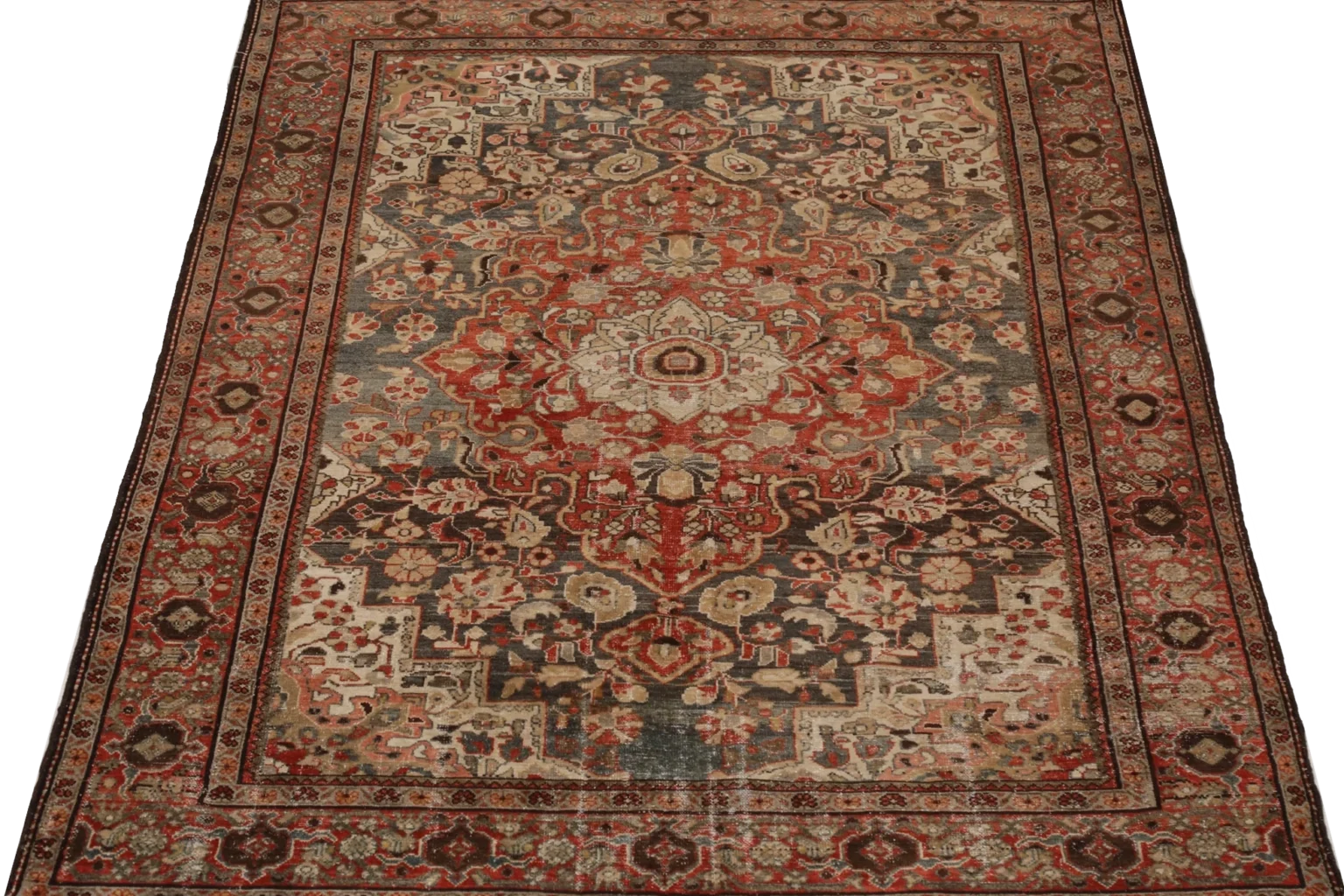 Thumbnail 10 for Antique Persian Hamadan Traditional Rug 98019