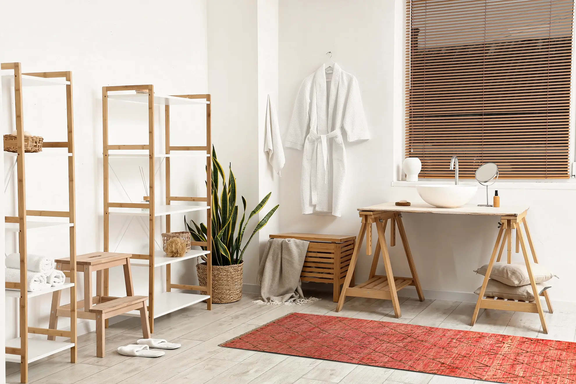 Thumbnail 15 for Afghanistan Moroccan Modern / Contemporary Rug 98501