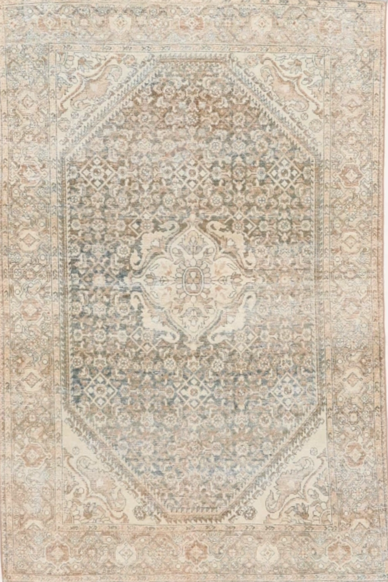 Thumbnail 3 for Antique Persian Mahal Transitional Rug 99567