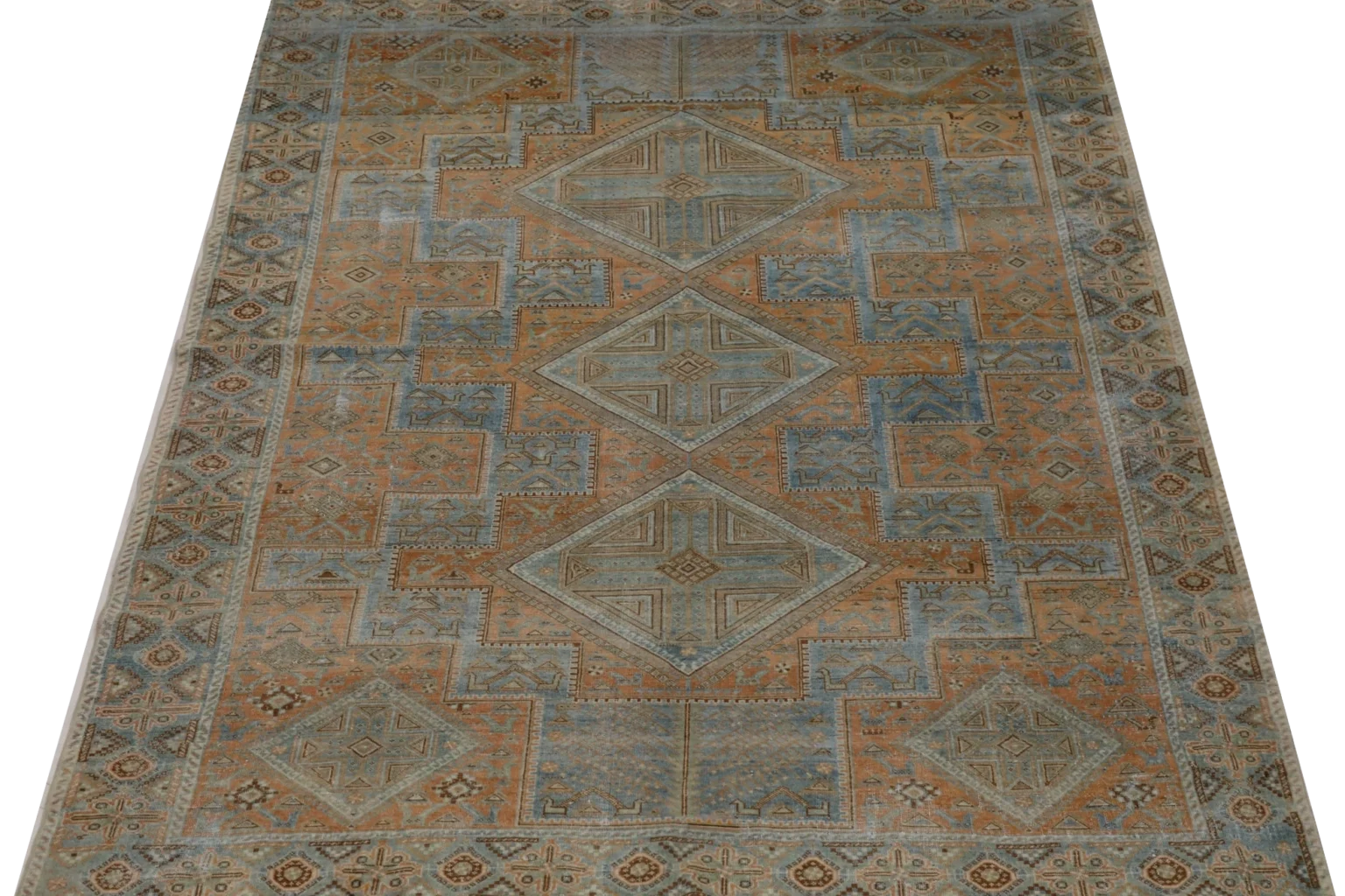 Thumbnail 11 for Antique Persian Shiraz Transitional Rug 99568