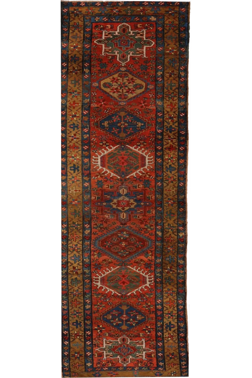 Thumbnail 11 for Antique Persian Heriz Traditional Rug 99587