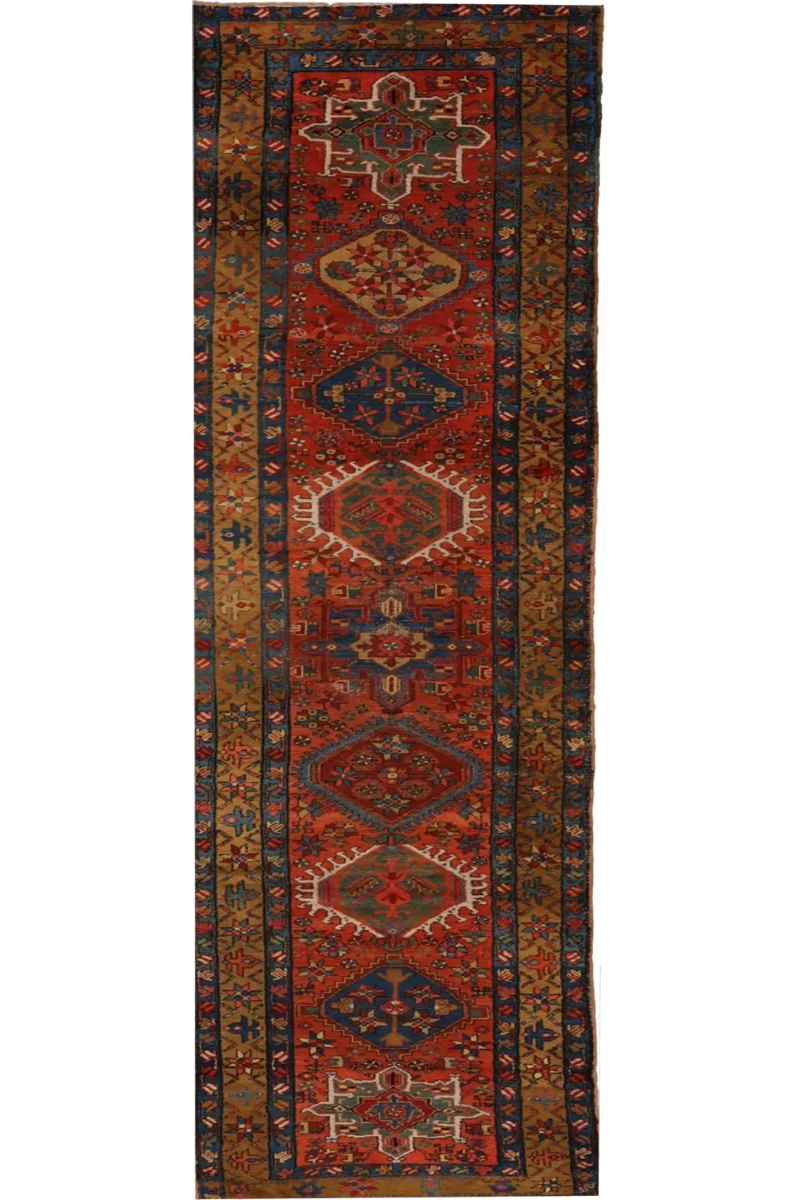 Thumbnail 14 for Antique Persian Heriz Traditional Rug 99587
